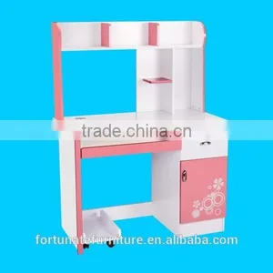 Trade Assurance Supplier Student Desktop Computer Table With Bookcase thumbnail-1
