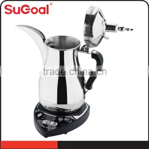 1000ml High Quality Stainless Steel Dallah Coffee Pot Arabic Coffee Maker thumbnail-2