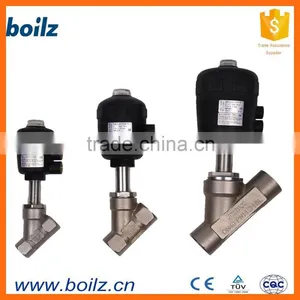 Flanged Type Angle Seat Valves Pneumatic Angle Seat Valve Stainless Steel Valve thumbnail-1