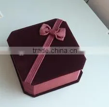 2015 Hot Sale Jewlery Set Box Velvet Flannelette Flocking Custom Fancy thumbnail-1