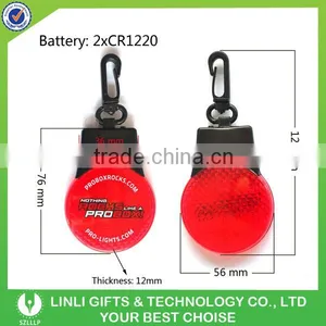 Customized Logo Keychain Reflector Flashing In The Dark thumbnail-4