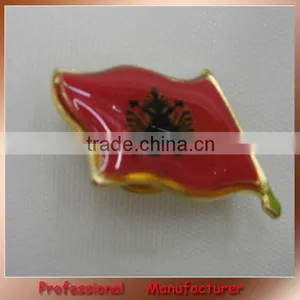 2015 Cheapest Pin Badge,Albania Flag Pin Badge,national Flag Pin Badge thumbnail-1