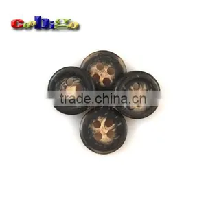 11.5mm(18L) Fashion Wood Grain Resin Buttons 4 Holes Sewing Craft DIY Accessories For Bag Shoe Garment #FLN004-11.5B thumbnail-2