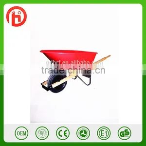 Selling Hot Wooden Handle Wheelbarrow WB6606 for Factory or Farm thumbnail-1