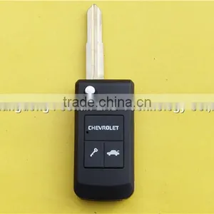 2 Buttons Remote Flip Folding Key Fob Case for Chevrolet Lova thumbnail-2