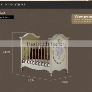Italian Classic Design Furniture French Furniture Baby Bed Green Wooden Baby Bad Quality Choice thumbnail-4