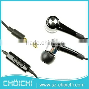 High Quality Noise Cancelling Mobile Black Earphone With Mic for Samsung thumbnail-3