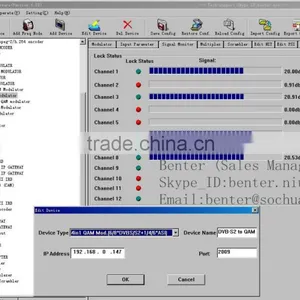4in1 Satellite Dvb-s2 Dvb-c Transmodulator(DisEqc/22KHz,8*DVB-S/S2+4*ASI In,4 QAM RF Out) thumbnail-6
