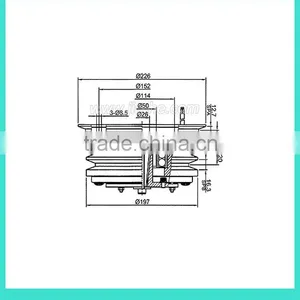 Auto Clutch for Ac Conditioner Compressor of Theromo King X426/X430 thumbnail-3