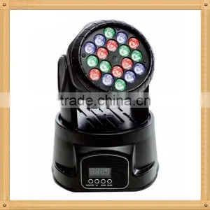 China Light Manufacturer 18 3W Led Rgb Dmx Mini Moving Head thumbnail-1