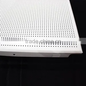 Class A2 Fireproof Aluminum Ceiling Open Frame Ceiling Perforated Clip In Ceiling thumbnail-3