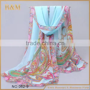 New Listing Digital Print Custom Design Silk Scarf Popular Shawl thumbnail-4