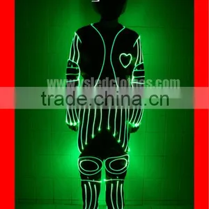 Programmable LED Dance Costume, Fiber Optic Ballet Dance Costume, Remote Control Flash Dance Costume thumbnail-3