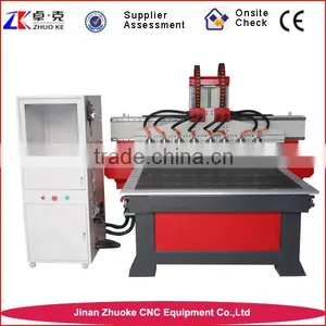 Multi Head CNC Router 1300*2500mm ZK-1325-8 thumbnail-1