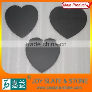Eco Friendly Natural Slate Stone Heart Shaped Coaster Slate Placemat thumbnail-1