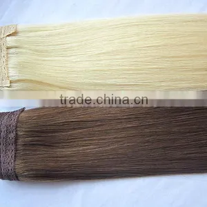 European Hair Extension 100 Human Hair Extension Flip In Halo Hair Extension thumbnail-4