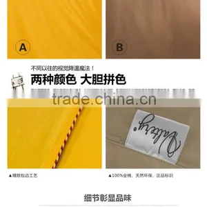 100% Cotton Printed Bedding Set/pure Color thumbnail-2