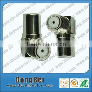 90 Degree Pal Male f Female 75ohm Brass Adaptateur Vga thumbnail-1