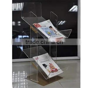 Clear Acrylic Wall Mounted Magazine Rack thumbnail-1
