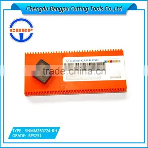 Carbide Turning Insert SNMM250724-RH BPS251 for Steel thumbnail-1