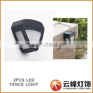 2 LED Solar Wall Light Wall Mounted Outdoor Solar Lights thumbnail-1