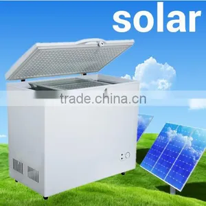 DC12V/24V AC110V-240V 2 System dc Compressor Solar Freezer thumbnail-1