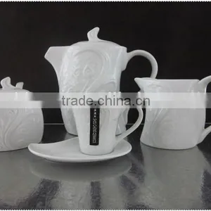 Fashion Ceramic Embossed Coffee Sets,relief Coffee Sets thumbnail-2