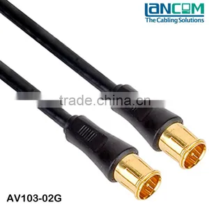 RG59 75ohm Gold Plated TV Coaxial Cable M/F thumbnail-1