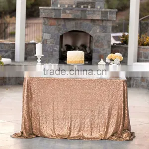 60*102" Royal Blue Wholesale Rectangle Sequin Table Cloth thumbnail-4