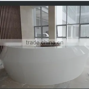 New Degsin Artificial Stone Office White Office Reception Desk,acrylic Solid Surface Hotel Reception Countertop thumbnail-4