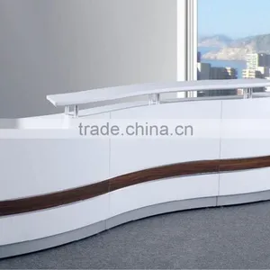 Good Quality Solid Surface Reception Desk,L Shape Reception Desk,white Reception Desk,solid Surface Countertop thumbnail-3