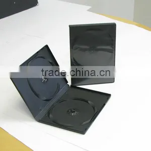 Wholesale 14MM Double Plastic Black Long DVD Case thumbnail-1