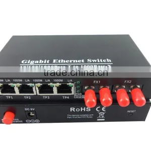 Gigabit Ethernet ST 10/100/1000M Fiber Optic Media Converter,4 Port Fiber Optic Media Converter ,ftth Optical Receiver thumbnail-5