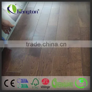 14/3mm Oak Washed Brushed Engineering Wood Flooring thumbnail-1