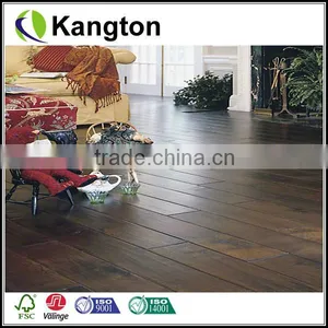 Urban Random Width Black Walnut Antique Handscraped ABCD Grade Engineered Wood Flooring thumbnail-1
