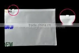 White Slider Zip Pouches thumbnail-1