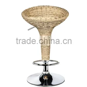 Wicker Rattan Bar Chairs Chinese Stools thumbnail-2