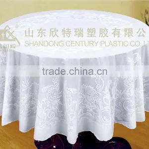 LACE PVC TABLECLOTH - ZT-801 RD150CM thumbnail-1