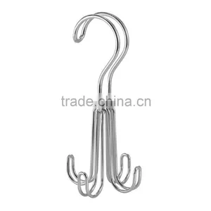 Chrome/Bronze Over The Rod S-shape Hook/ 4 Hooks/ 2 Hooks thumbnail-1