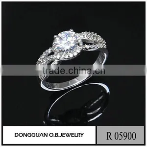Handmade Ladies Ring Jewelry Display Low Price Imitation White Gold Ring thumbnail-6