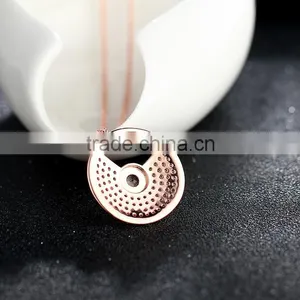 925 Sterling Silver 18k Gold Plated Necklace Jewelry Wholesale Jewelry SNO030R thumbnail-4