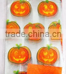 Beautiful Printed Halloween Treat or Trick Plastic Loot Bags thumbnail-2