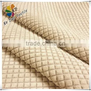 100% Polyerster Corduroy Upholstery Fabric Plaid Sofa thumbnail-1
