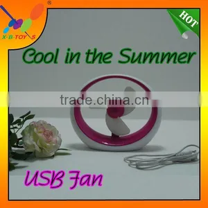 Colorful Portable Table USB Fan,PVC Box Packing Battery Fan,2014New Gift Notebook Fan. thumbnail-1