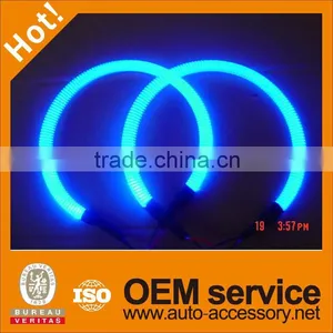 Color Changed LED Angel Eyes Motorcycle Headlights thumbnail-1
