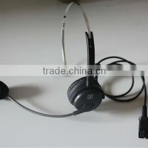 Professional Noise Cancelling Call Center Headset With Rj11 Plug thumbnail-1