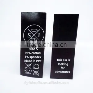 Black Care Label For Garment thumbnail-3
