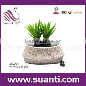 Beatiful Stone Polyresin Flower Pot thumbnail-1