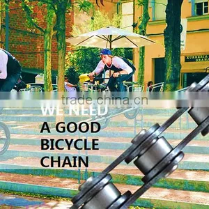 Hot !!Bicycle Chains 408, 1/2''*3/32'' Made in China Supplier Roller Chain for Bike/bicycle Adjustable Speed Carbon Fiber Chains thumbnail-6