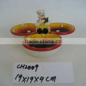 Hand Painted Cooker Sauce Plate thumbnail-1